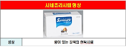 시네츄라시럽 형상